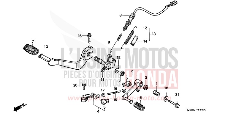 PEDAL von CB Seven Fifty TASMANIA GREEN ME (G142) von 1997